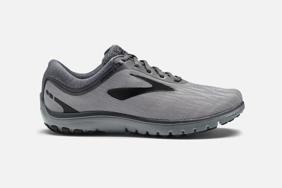 Zapatillas Running Brooks PureFlow 7 Hombre Gris/Negras Baratas CFDT43067
